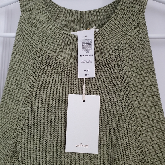 BNWT Aritzia Wilfred New Halter Top. - Picture 2 of 4